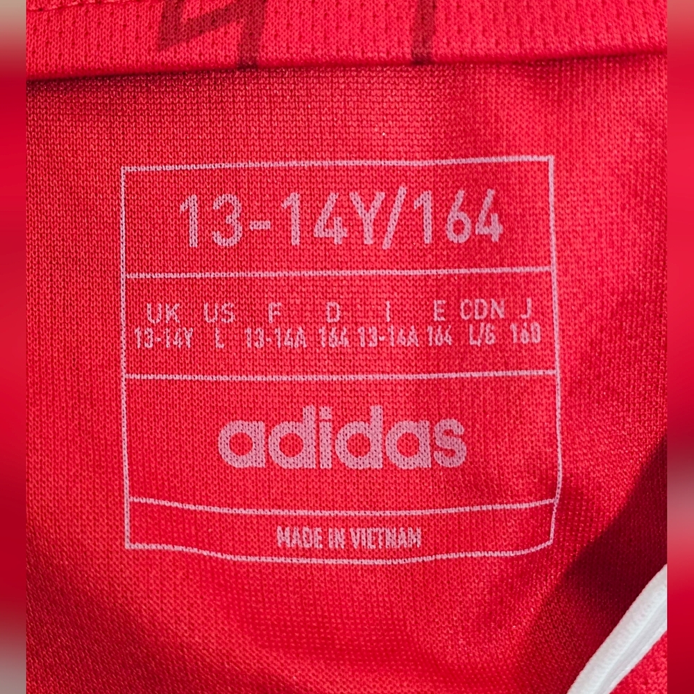 Adidas Arsenal FC Home Jersey 2023-24 Youth Size 13-14Y Red Gold Soccer Shirt - Picture 3 of 13